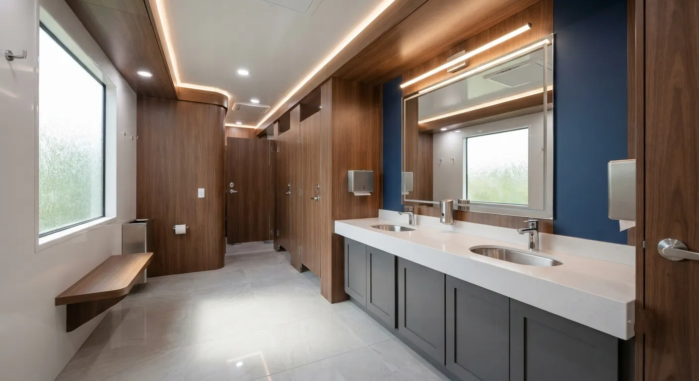 Luxury Restroom Trailer in Burbank, CA
